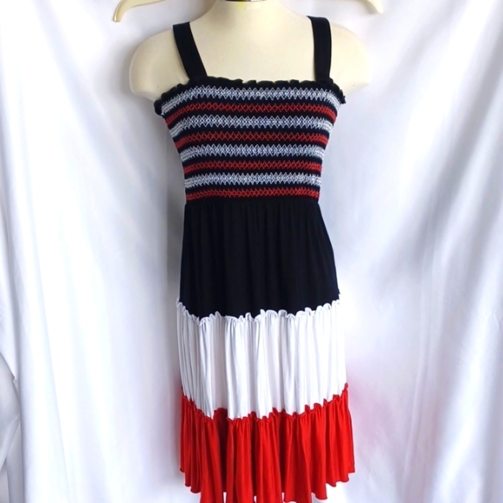 Spense Cute midi dress❣️, Black, Red, White, PS, 38" L